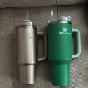 Stanley Gold and Green Tumblers
